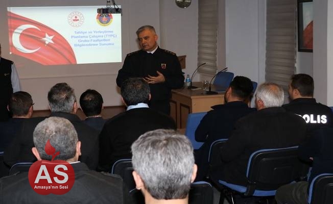 Amasya İl Jandarma Komutanlığı'ndan Afet Müdahale Planı Bilgilendirmesi