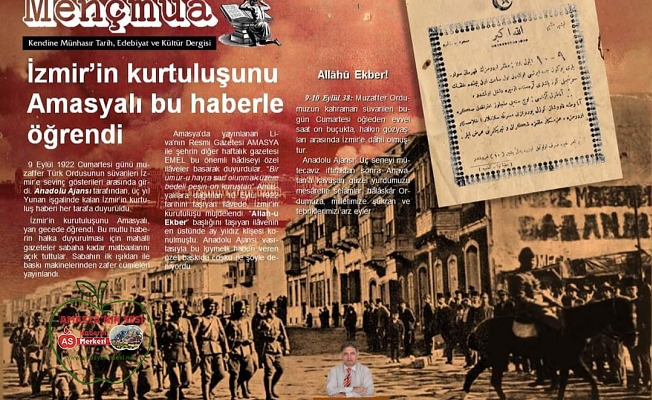 İzmir'in Kurtuluşunu Amasya Bu Haberle Öğrendi