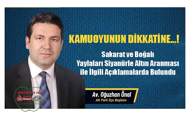 Siyanürlü Altın Olayına Başkan'dan Cevap