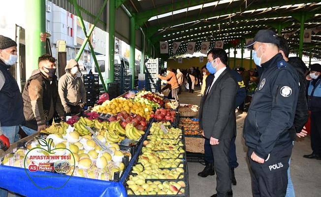 Kaymakam Yunus Emre Fırat İlçe Genelinde Koronavirüs Denetimlerine Katıldı.