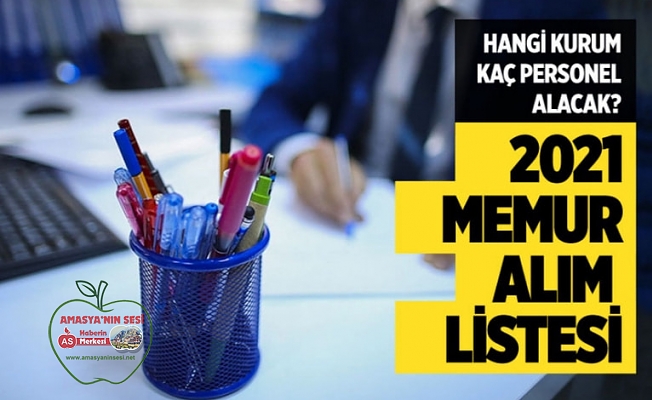 Hangi kurum kaç personel alacak?