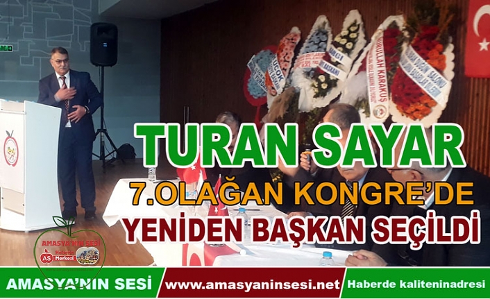 Turan SAYAR Yeniden Başkan