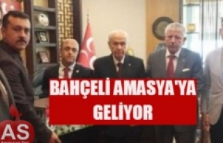 Bahçeli Amasya'ya Geliyor