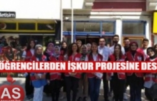 Öğrencilerden İşkur ve Kızılay'a Destek