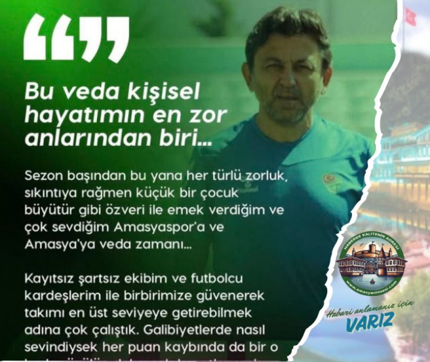 Zafer Uysal Amasyaspor'u Bıraktı