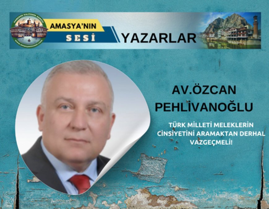 TÜRK MİLLETİ MELEKLERİN CİNSİYETİNİ ARAMAKTAN DERHAL VAZGEÇMELİ!