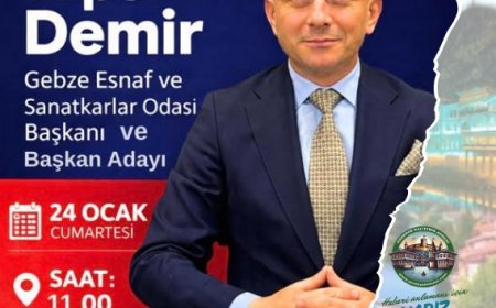 Gebze Esnaf ve Sanatkârlar Odası Başkanlığı İçin Alper Demir Yeniden Aday
