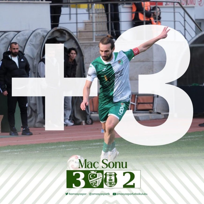 3. Lig'de Kritik Galibiyet! Amasyaspor FK, Artvin Hopaspor'u 3-2 Yenerek Kötü Gidişe 'Dur' Dedi!