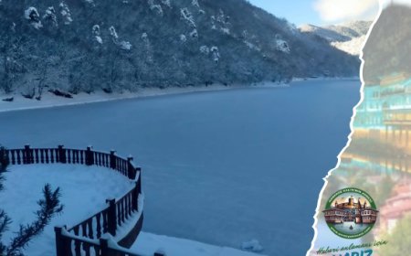 Boraboy Gölü Dondu, Kartpostallık Görüntüler Oluştu