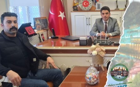 Ülkü Ocakları’ndan Taşova Kaymakamı Salih Kartal’a Ziyaret