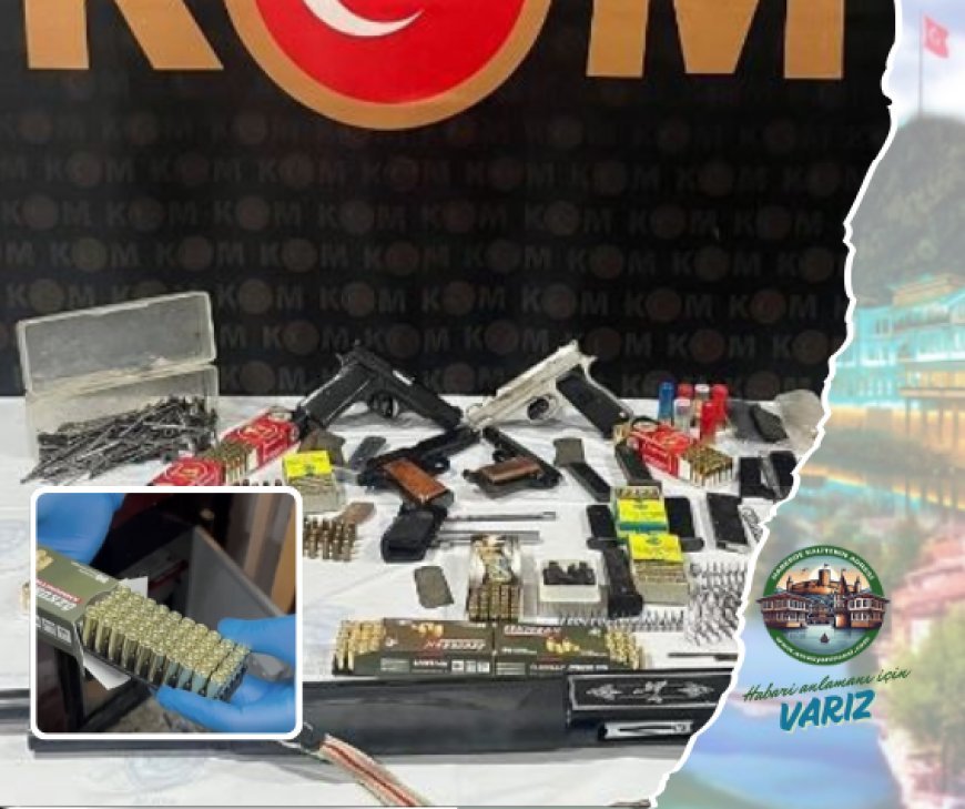 5 SİLAH YAKALANDI 2 KİŞİ GÖZALTINA ALINDI