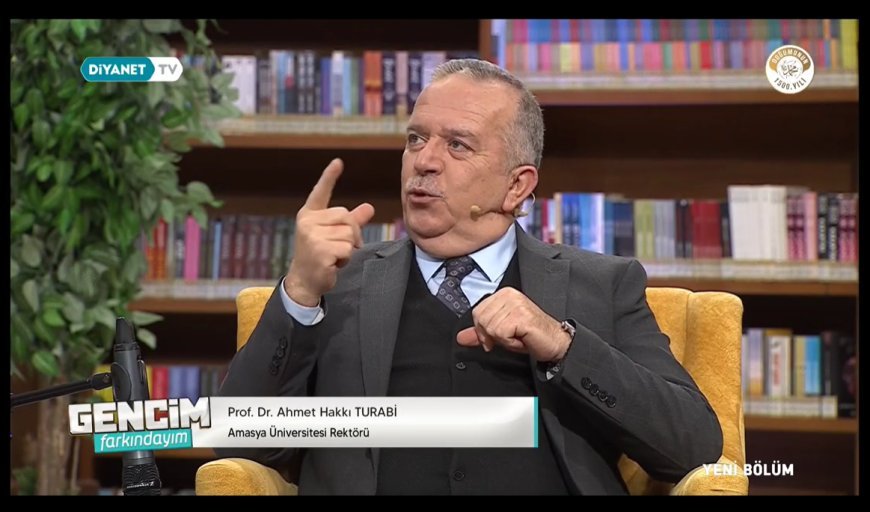 Rektör Turabi, Diyanet TV’de Gençlerle Buluştu